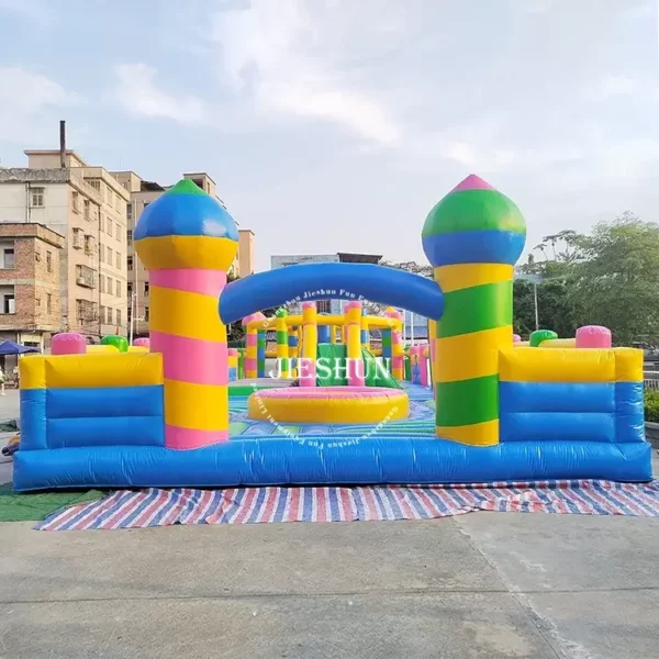 High quality commercial bouncy house combo funhouse with slide inflatable bouncer - Image 3