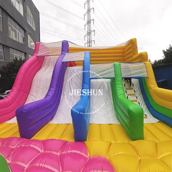 Manufacturer bouncy house combo with slide inflatable bouncy castle inflatable obstacle - Image 3