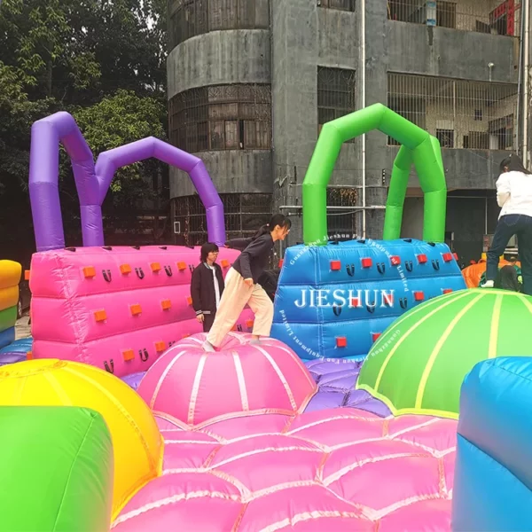 Manufacturer bouncy house combo with slide inflatable bouncy castle inflatable obstacle - Image 2