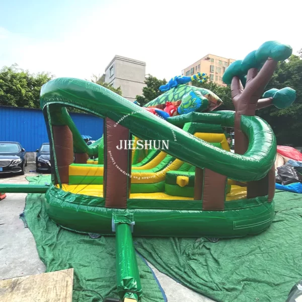 2024 Hot Sale Forest theme Inflatable Combo Castle Slide bouncy castle for kids - Image 4