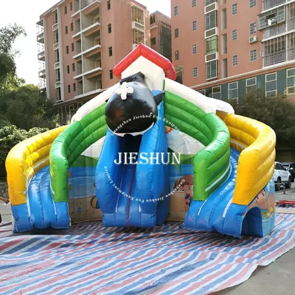 Giant inflatable water slide with pools swimming ball toys pools inflatable water park - Image 4