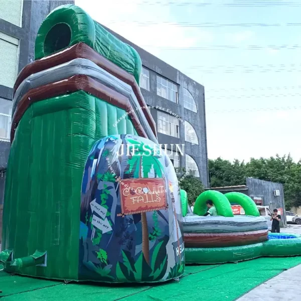 Commercial adult slide palm tree kids slide inflatable Water Slide with pool For kids and Adult - Image 4