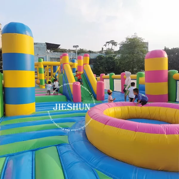 High quality commercial bouncy house combo funhouse with slide inflatable bouncer - Image 5