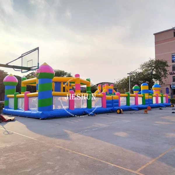High quality commercial bouncy house combo funhouse with slide inflatable bouncer - Image 6