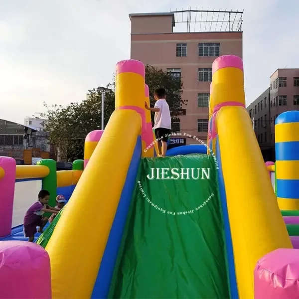 High quality commercial bouncy house combo funhouse with slide inflatable bouncer - Image 7