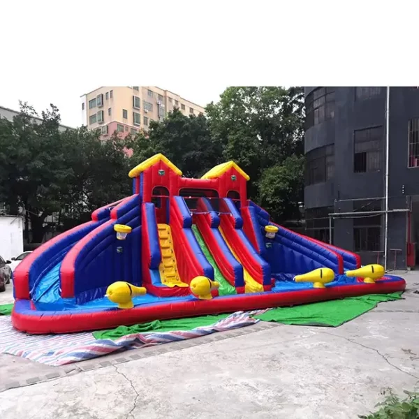 Popular design inflatable castle slide inflatable slide with pool for kids outdoor game - Image 4