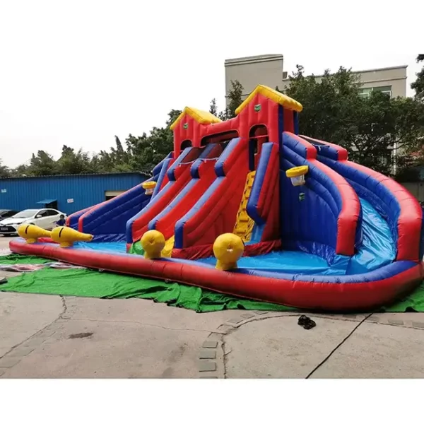 Popular design inflatable castle slide inflatable slide with pool for kids outdoor game - Image 3
