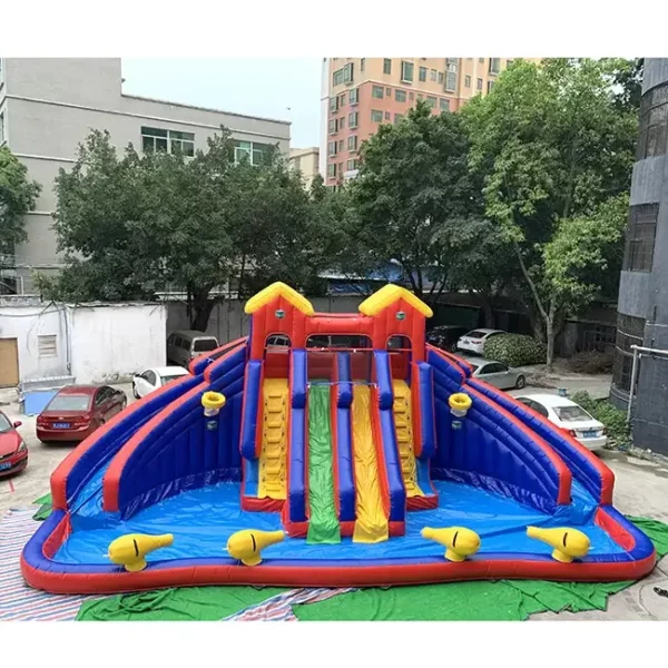 Popular design inflatable castle slide inflatable slide with pool for kids outdoor game - Image 6