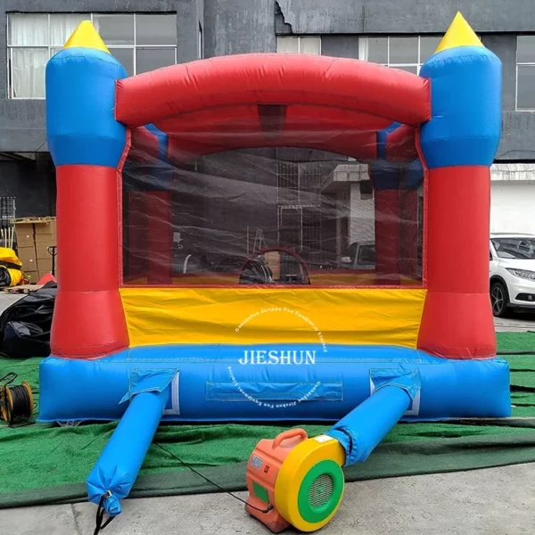 Mini air bouncer inflatable bouncy castle jumping bounce house for kids play - Image 3