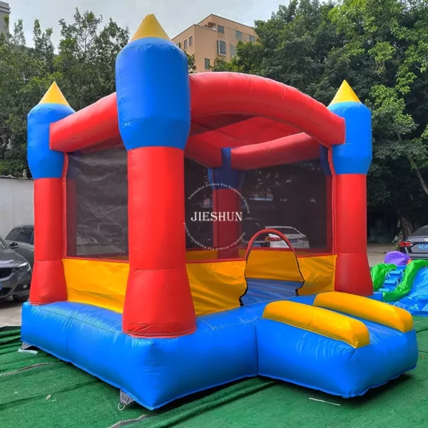 Mini air bouncer inflatable bouncy castle jumping bounce house for kids play - Image 6