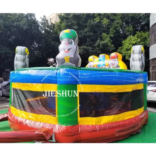 Hot sale high sport game inflatable human whack a mole game for adults - Image 2