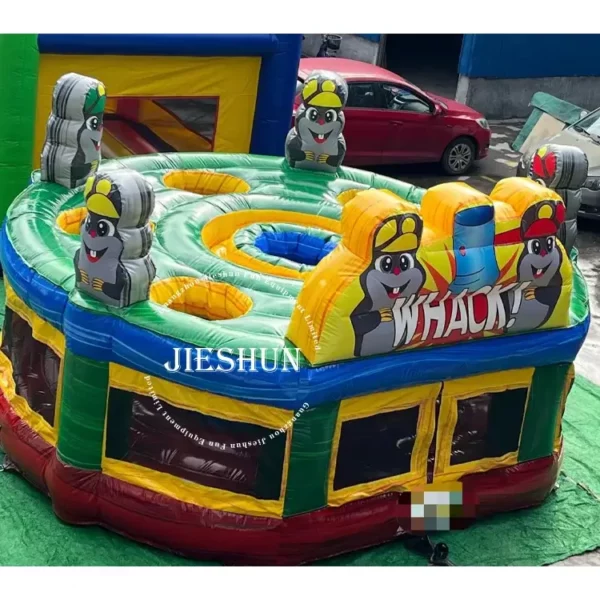 Hot sale high sport game inflatable human whack a mole game for adults