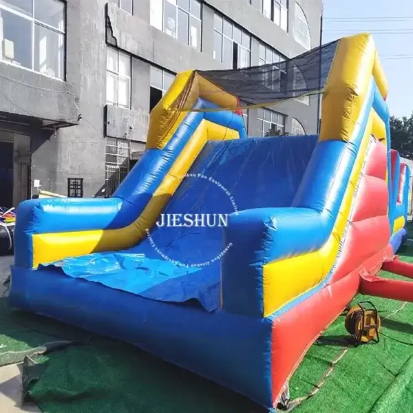 High Quality PVC Large Inflatable Obstacle Course Bouncy Castle For Sale - Image 4