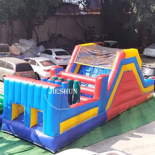 High Quality PVC Large Inflatable Obstacle Course Bouncy Castle For Sale - Image 2
