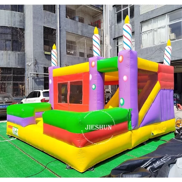 High quality inflatable colorful jumping house air bouncy castle inflatable birthday bouncer - Image 3