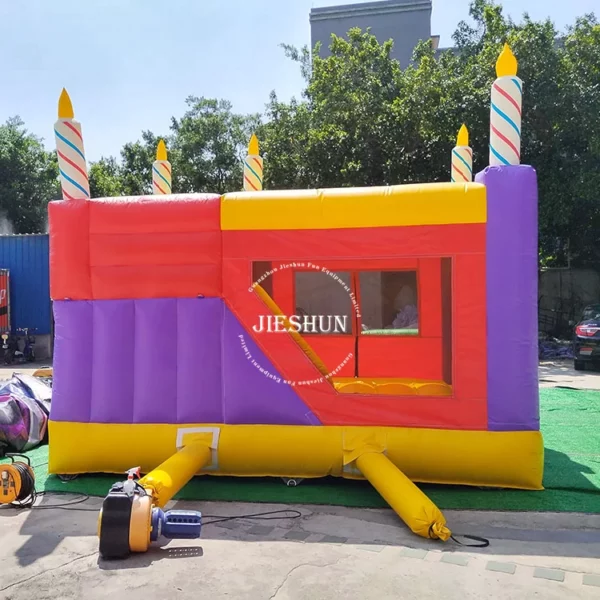 High quality inflatable colorful jumping house air bouncy castle inflatable birthday bouncer - Image 2