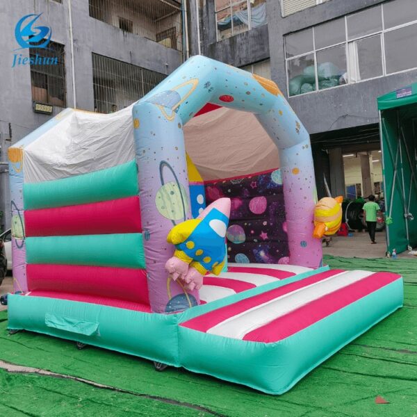 Factory Supply Fresh Style Space Ship Inflatable Bouncy Castle House Inflatable Jumping Castle For Kids - Image 3