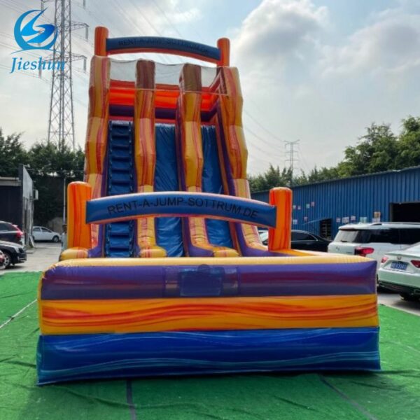Symphony inflatable water slides double slide children's swimming pool bounce house for adults - Image 4