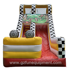 inflatable jumping castles black and white lattice slide