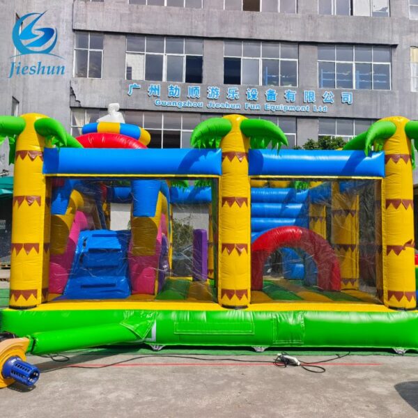 Party rental Kids Commercial fruit theme Inflatable Bouncer House Jumping Bouncy Castle obstacle combination with Blower - Image 4