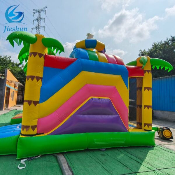 Party rental Kids Commercial fruit theme Inflatable Bouncer House Jumping Bouncy Castle obstacle combination with Blower - Image 2