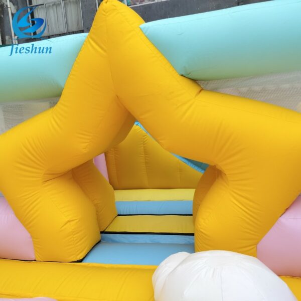 Large stars moon Inflatable Playground  Gemini Inflatable Amusement Outdoor Theme Park bouncy castle with slide For Children - Image 5