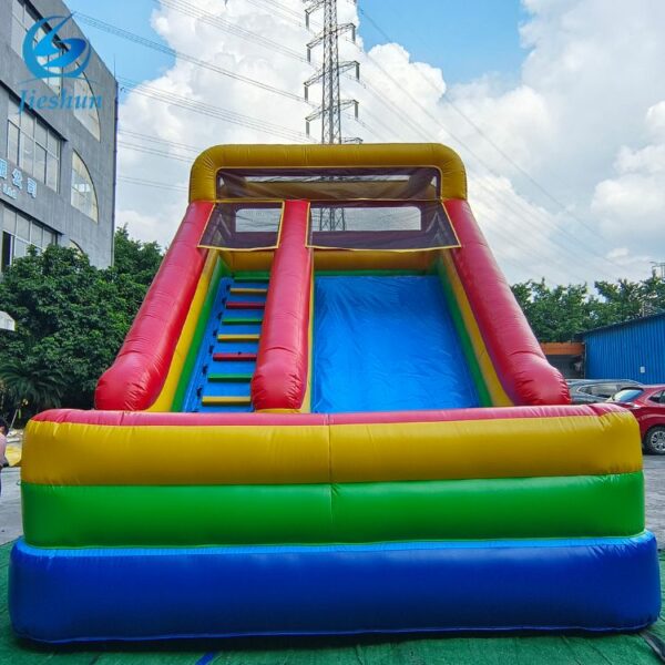 Hot selling safety amusement colorful dry slide inflatable water play equipment for adults - Image 2
