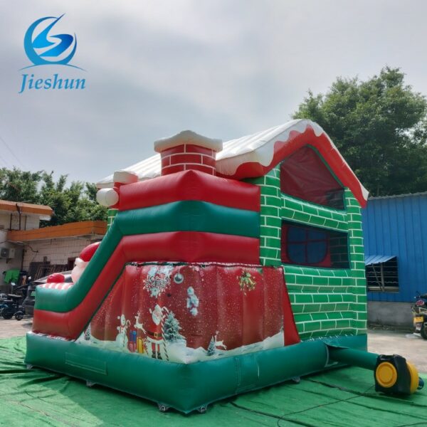 inflatable Christmas bounce house  bouncer with slide carton inflatable castle combo slide  for kids and adult - Image 5