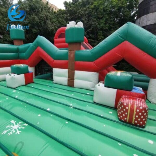 Large Inflatable Playground Inflatable christmas tree gifts trampoline Amusement Outdoor Theme Park bouncy castle For Children - Image 5