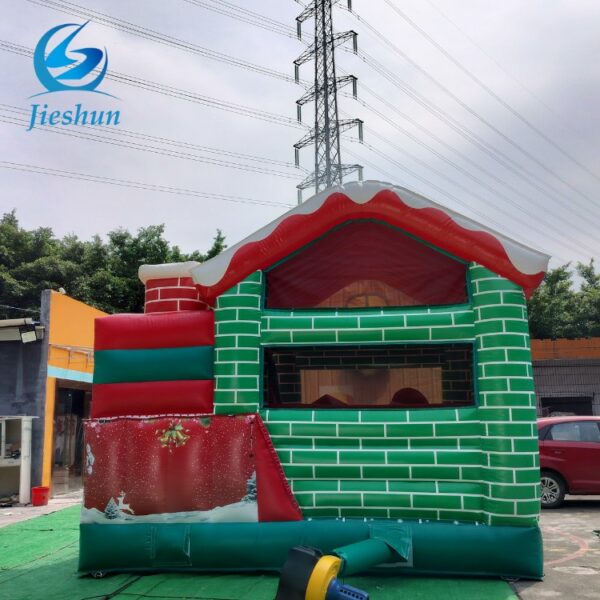 inflatable Christmas bounce house  bouncer with slide carton inflatable castle combo slide  for kids and adult - Image 6