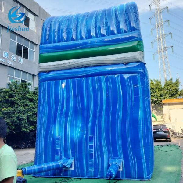 Commercial kids slide double lane tropical palm tree cheap inflatable Water Slide with pool For kids and Adult - Image 6