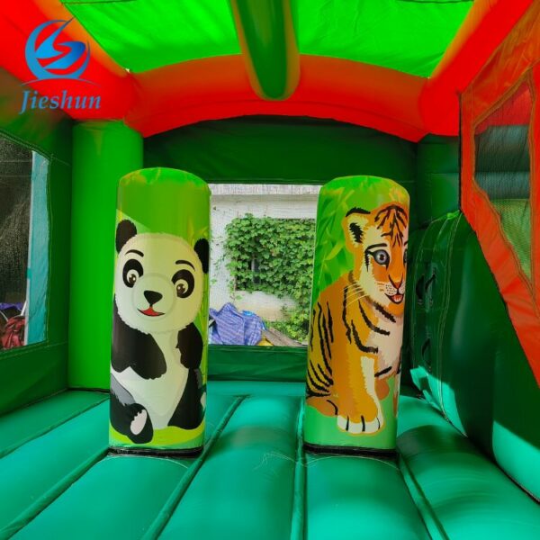 commercial inflatable castle zoo animal park Jumping bouncer bouncy combo inflatable bouncing games for child - Image 7