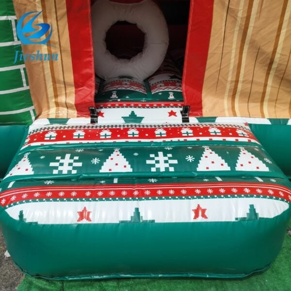 inflatable Christmas bounce house  bouncer with slide carton inflatable castle combo slide  for kids and adult - Image 7