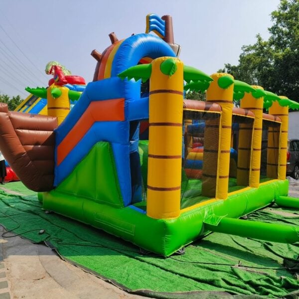 High Quality Custom Pirate Ship Themed Inflatable Jumping Bed Castle Adult Inflatable Bounce House - Image 4