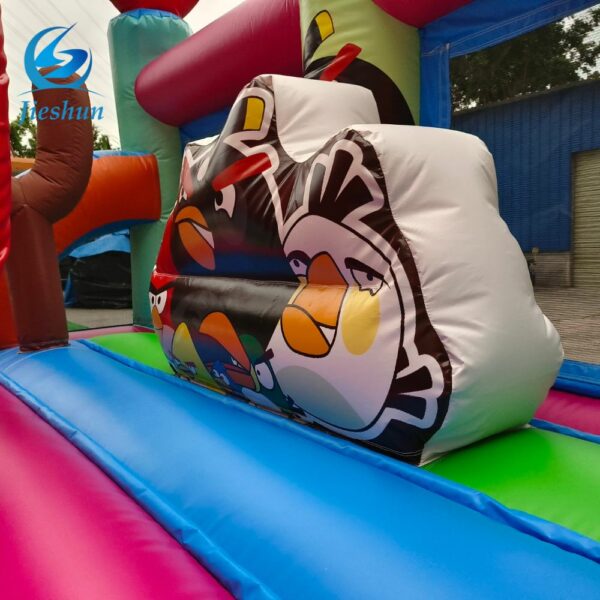 Commercial Bouncy Castle Bounce House angry Birds with slide inflatable Bouncer With Animal slides - Image 4