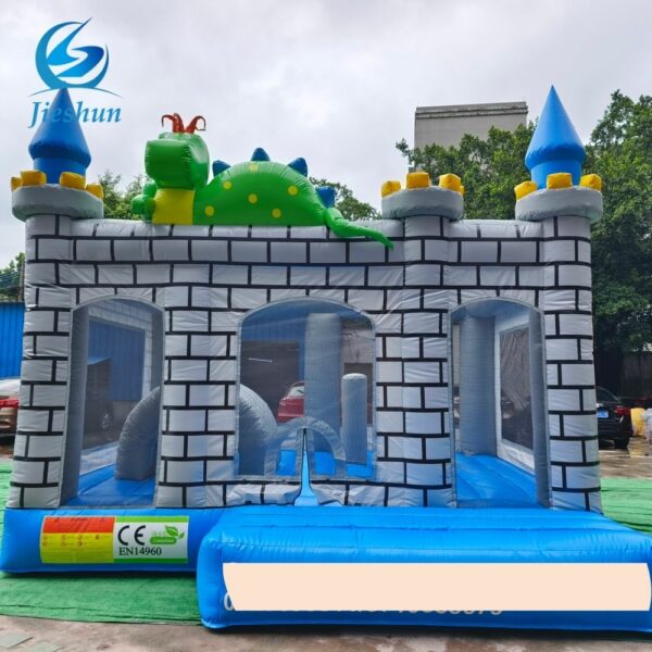 Inflatable Jumping Castle With Slide Combo Dinosaur Bounce House Slide Combo