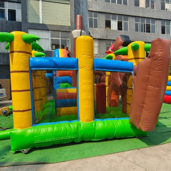 High Quality Custom Pirate Ship Themed Inflatable Jumping Bed Castle Adult Inflatable Bounce House - Image 6