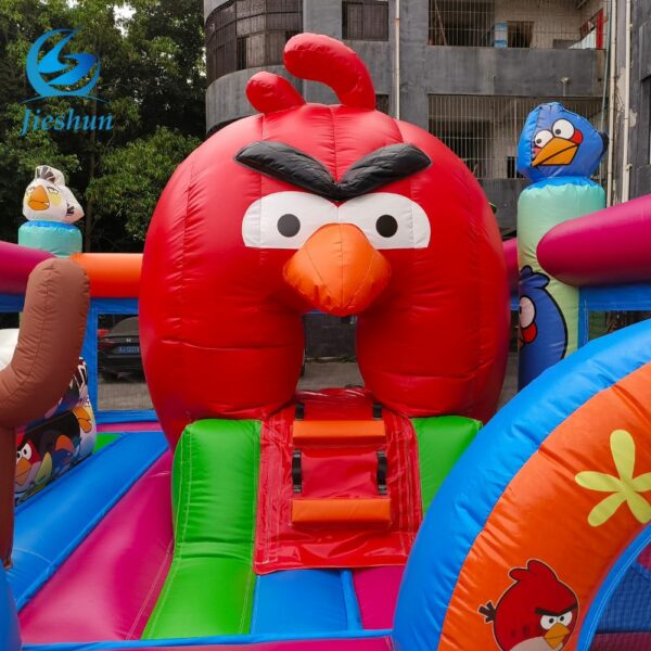 Commercial Bouncy Castle Bounce House angry Birds with slide inflatable Bouncer With Animal slides - Image 5