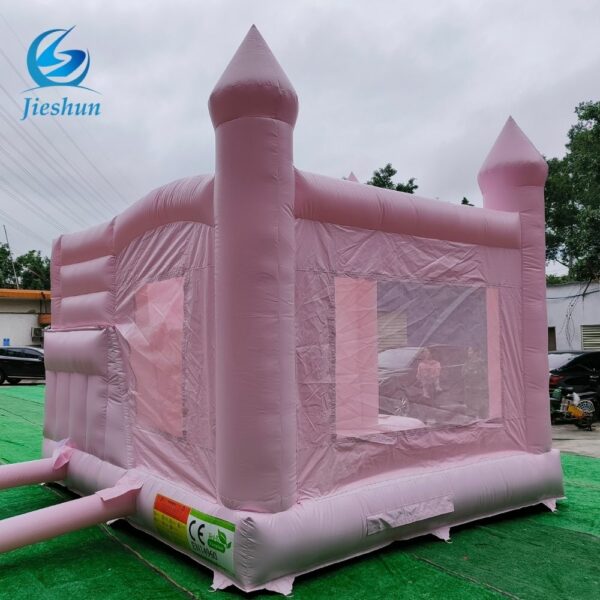 customize Commercial kids inflatable bounce combo castle pink bounce house with slide soft play ball pit - Image 6