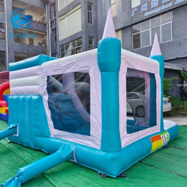 Kids Inflatable blue Bounce House Jumper Bouncer Jumping Bouncy Castle Water Slide with pool - Image 5