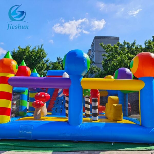 Kids Giant Quality Indoor Attractive mushroom alien Themes Amusement Inflatable obstacle course Game Park - Image 4