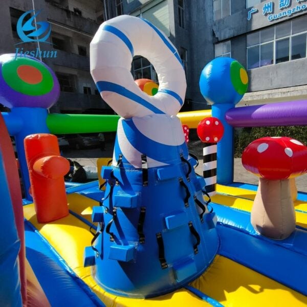 Kids Giant Quality Indoor Attractive mushroom alien Themes Amusement Inflatable obstacle course Game Park - Image 5
