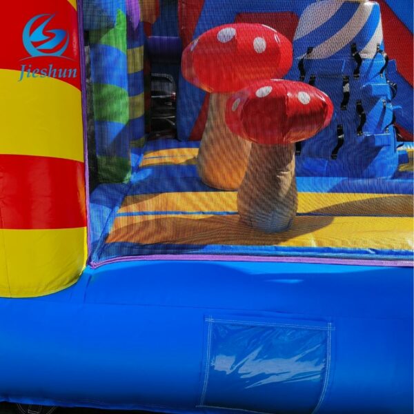 Kids Giant Quality Indoor Attractive mushroom alien Themes Amusement Inflatable obstacle course Game Park - Image 6