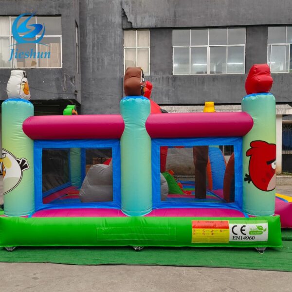 Commercial Bouncy Castle Bounce House angry Birds with slide inflatable Bouncer With Animal slides - Image 6