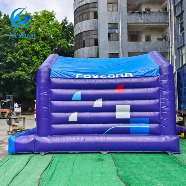 Customizable Commercial Playground Toys inflatable Blue and purple color Disco bouncy castle - Image 4