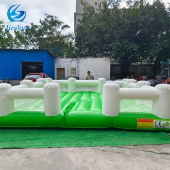 Party rental equipment green commercial jumping inflatable trampoline bounce house sport games for adults