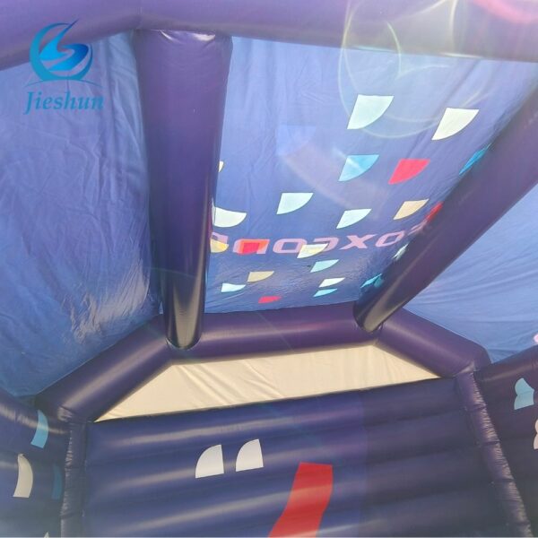 Customizable Commercial Playground Toys inflatable Blue and purple color Disco bouncy castle - Image 7