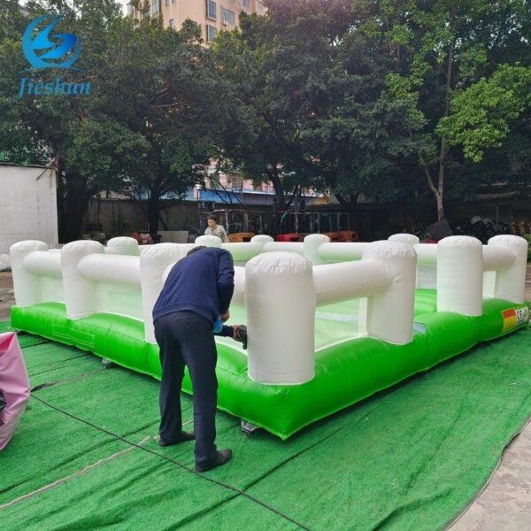 Party rental equipment green commercial jumping inflatable trampoline bounce house sport games for adults - Image 4