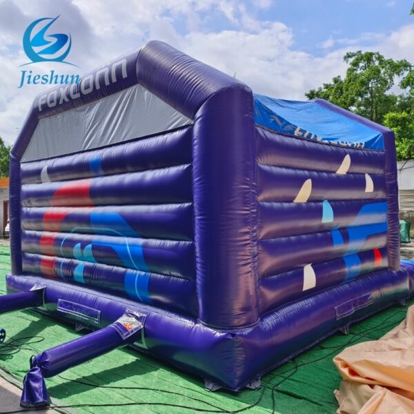 Customizable Commercial Playground Toys inflatable Blue and purple color Disco bouncy castle - Image 6