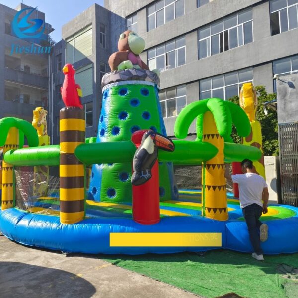manufacturer custom inflatable monkey forest bounce house climbing wall cheap bouncy castle jumping castle rental
